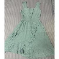 ราคา เดรส กระโปรงยาวแขนกุด สีเขียวมิ้นสดใส (23970761222)