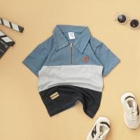 ราคา BRAVEKIDS PANEL SHIRT POLO SHIRT WITH ZIPPER COLLAR 21 KIDS COTTON PIQUE BOYS 1-5 YEARS Slip (51654121695)