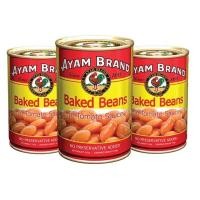 ราคา อะยัม ถั่วขาวในซอสมะเขือเทศ 425 กรัม x 3 กระป๋อง (40480310685)