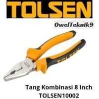ราคา OwelTeknik9 - คีมรวม 8 นิ้ว TOLSEN 10002/7/8 TOLSEN ด้ามจับยางคีมผสม (55064930736)