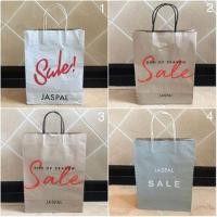 ราคา ถุงกระดาษ แบรนด์ JASPAL ของแท้ เป็นทรงสูง ใบใหญ่ และใบกลาง จาก Paragon (2643218598)