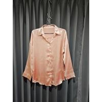 ราคา เสื้อเชิ้ต แขนยาว ผ้าซาตินหนา สีโอรส ทรง Oversize อกได้ถึง 40 ตำหนิภาพสุดท้าย (28285070049)
