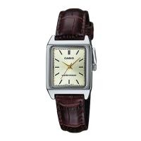 ราคา Casio Standard นาฬิกาข้อมือผู้หญิง สายหนังแท้ รุ่น LTP-V007,LTP-V007L,LTP-V007L-9E - สีเงิน (1614260527)