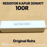 ราคา 20W 20WATT 100 100R OHM ROHS ORIGINAL CHALK RESISTOR (53313123514)