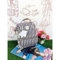 ราคา ANELLO กระเป๋าเป้ รุ่น MINI Casual Square แถบสีน้ำเงิน (124119171)