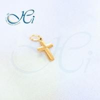 ราคา จี้ HIGEM จี้ไม้กางเขน จี้ทองแท้ จี้ทองคำแท้ จี้สร้อยคอ จี้อิตาลี18k (750) น้ำหนัก 0.71กรัม (16922381594)