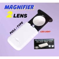 ราคา กล้องสไลค์ 2 เลนส์ พร้อมไฟ Led ขยาย 20 x / 45 x ส่องเพชร อัญมณี พกพาง่าย ใช้สะดวก (18705567024)