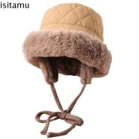 ราคา Isitaft ฤดูหนาว Plush Bucket หมวก, เกาหลี Stye พร้อม Earmuff หมวกป้องกันหู, แฟชั่นอุ่น Anti-เย็นขนสัตว์ผู้หญิงหมวกชาวประมงกลางแจ้ง (26821614046)