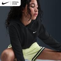 ราคา Nike Dri-FIT Big Kids' (Girls') Pro Fleece Full-Zip Hoodie - Black [HQ9312-011] (46513638108)