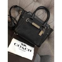 ราคา ส่ง EMS ฟรี Coach Swagger 21 สีดำ หายาก (483129712)