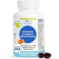ราคา Core Med Science Liposomal Methylated Multivitamin B-Complex, 90 Softgels - อาหารเสริมวิตามิน Super B Complex เพื่อสุขภาพหัวใจ - VIT Methyl B Complex Immune Support (53962304672)