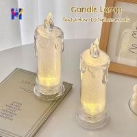 ราคา homepung เทียนไหว้พระ เทียนปลอม LED โคมไฟเทียน ตกแต่งห้อง เทียนไหว้พระ ปลอดภัย Candle Lamp (40971342526)