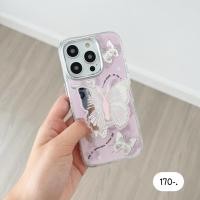 ราคา เคสกระจกลายผีเสื้อชมพู+holder | เคสโทรศัพท์ แถมที่ติด (28282243265)