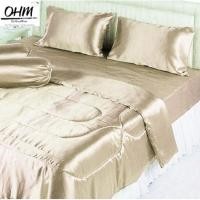 ราคา OHM ผ้านวมคู่ 70 นิ้ว x 90 นิ้ว ผ้าเครปซาติน 220 เส้น (สีทองน้ำตาลอ่อน) (1269468071)