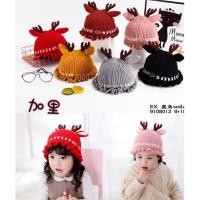 ราคา [พร้อมส่ง]รุ่นไหม่2019 หมวกไหมพรมเด็ก หมวกกวางReindeer (4802338482)