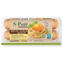 ราคา เอสเพียวไข่ไก่ริชโยล์คแพค 10ฟอง S Pure Rich Yolk Eggs Mixed Size Pack 10pcs. [หมายเลขบาร์โค้ด 8852043355188] (55412721587)