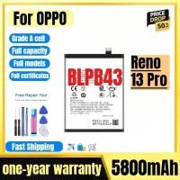 ราคา BLPB43 สําหรับ OPPO Reno 13 Pro แบตเตอรี่โทรศัพท์มือถือคุณภาพสูงความจุสูงเปลี่ยนแบตเตอรี่ Bateria เกรด A Cell พร้อมเครื่องมือ (54114564401)