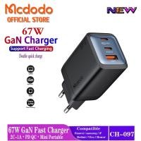 ราคา Mcdodo Gana Mini 67W GaN Charger 2C1A Fast Charger PD 67W USB-C Power Adapter สําหรับ Samsung SFC 2.0 / iPhone / MacBook Air CH-097 (54710287319)
