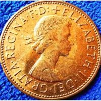 ราคา เหรียญ​อังกฤษ​ UK, 1​Penny, (ยุค​Elizabeth), #​3315, ใช้แล้ว, (12875421068)