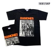 ราคา เสื้อวินเทจ วง RAMONES เสื้อวงร็อค สกรีนหน้าหลัง ลายสวย รับประกันคุณภาพ!! (8938567051)