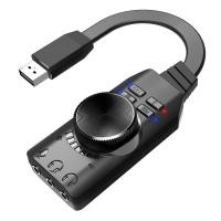 ราคา GS3 Virtual 7.1 Channel Sound Card Converter Adapter External USB Audio 3.5mm Headset Stereo Adapter for Computer PC Laptop (23532391229)