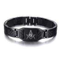ราคา ผู้ชายเครื่องประดับแฟชั่นสร้อยข้อมือสแตนเลส100% เมสัน โลโก้แม่เหล็กคาร์บอนไฟเบอร์สร้อยข้อมือเพื่อสุขภาพของขวัญวันเกิดผู้ชาย (57762952831)