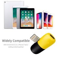 ราคา ตัวแยกการชาร์จและหูฟัง 2-in-1 สําหรับ Iphone Ipad (51510640963)