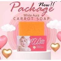 ราคา สบู่ไวท์ออร่า white aura miracle carrot soap 160 g. รับประกันของแท้ % (23619324664)