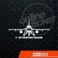 ราคา 1402 F-16 สติ๊กเกอร์เครื่องบินรบ Fighting Falcon สําหรับรถยนต์หน้าต่างด้านหลัง | สติ๊กเกอร์ตัด (24161467525)