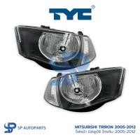 ราคา MITSUBISHI Triton 2005-2012 ไฟหน้า มิตซูบิชิ ไทรทัน โคมดำ ส้ม ผลิตในไทย [TYC] (24631968626)