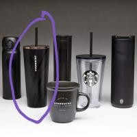 ราคา แก้วสตาร์บัคส์ black marble cold cup 16oz. (4133453679)
