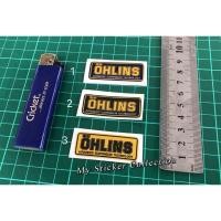 ราคา Ohlins (2 ซม. x 5 ซม.) <พื้นหลังสี 3 สี, น้ําเงิน&ดํา&เหลือง> สติ๊กเกอร์พิมพ์ขนาดเล็ก ohlins shocks (46461785858)