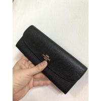 ราคา coach กระเป๋าตังใบยาว สีดำ แบบบางสลิม (7858779921)
