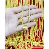 ราคา สร้อยคอพร้อมจี้หัวใจหุ้มทองคำแท้ 5 ไมครอน (2498767403)
