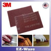 ราคา 3M 7447 Scotch-Brite แผ่นตกแต่งมือ 150 x 225 มม. แผ่นใยขัด 尼龙片 (23968836600)
