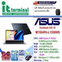 ราคา NOTEBOOK (โน้ตบุ๊ค) ASUS VIVOBOOK GO 15 M1504FA-L1536WS (MIXED BLACK) (23640102312)