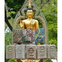 ราคา พระสมเด็จเบญจสิริหลังครุฑ พระสมเด็จวัดระฆังโรยผงตะไบทอง กรุวัดพระแก้ว คละพิมพ์ (29487093109)