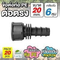 ราคา ข้อต่อท่อ HDPE ต่อตรง ขนาด 20 มม. เกลียวใน 6 หุน [แพ็ค 20 ชิ้น] ข้อต่อท่อ PE เกษตร (22280132107)