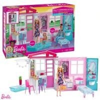 ราคา Barbie Holiday House with Furniture and Pool บ้านบาร์บี้ขนาดพกพา​ ลิขสิทธิ์แท้100% FXG54 (24964315152)