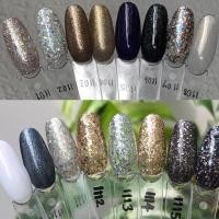 ราคา (ราคาต่อขวด) สีเจลสีกลิตเตอร์ สีชิมเมอร์ สีมุก Jellymerry ขนาด 12ml. (6885912453)