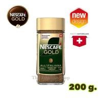 ราคา [EXP:09.2027]Nescafe GOLD All' Italiana โกลด์ ออล อิตาเลียน่า คอฟฟี่ กาแฟสำเร็จรูป ชนิดฟรีซดราย ตราเนสกาแฟ ขนาด 200 กรัม (5071621366)