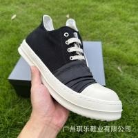 ราคา Rick Owens รองเท้าผ้าใบส้นแบนแบบผูกเชือกสไตล์ใหม่ผู้ชาย (50012876812)