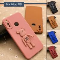 ราคา Vivo V9 Simple Back Silicone Soft TPU Case Cover Casing Phone Mobile Cute Colourful Bear Stand Housing (43232841668)