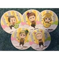 ราคา [Attack on titan] เซ็ทรองแก้ว สะสม จากอนิเมทคาเฟ่ (animate cafe coaster) (4540038500)
