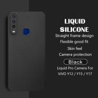 ราคา Vivo Y12 Vivo Y15 Vivo Y17 Softcase Slim Black Matte Silicone Casing Pro Camera Plain Black Liquid Silicone ล่าสุด (43356385012)