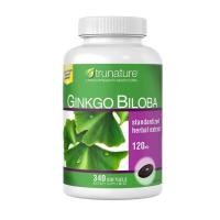 ราคา ***หมดอายุ 06/24*** สารสกัดจากใบแปะก๊วย trunature Ginkgo Biloba, 340 Softgels พร้อมส่ง!!!! (7752696923)