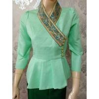 ราคา เสื้อไหมลาว ส่งตรงจากเวียงจันทน์ สวยเรียบหรูดูไฮ #งานสวยงานเนี๊ยบ งานเป๊ะใส่แล้วปัง พร้อมส่ง รอบอก 34,36 (2309004085)