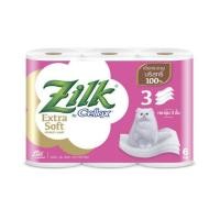ราคา ทิชชู zilk ซิลค์ แบบ3ชั้น 1แพค6ม้วน (2905692132)