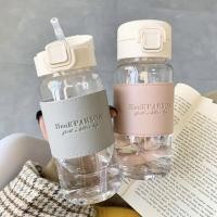 ราคา 1Pc Creative Water Bottle with Straw Portable Cute Plastic Drinking Bottle Leak-proof Drinkware for Drinking Milk Coffee (24117552714)
