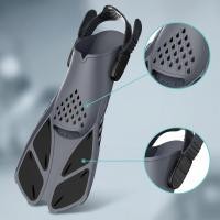 ราคา Open-Heel Fins ปรับสายรัด Streamlined ปรับดําน้ํา Fins เปิดส้นว่ายน้ํา Flippers Vented ปรับง่ายสําหรับ Divers (54265226783)